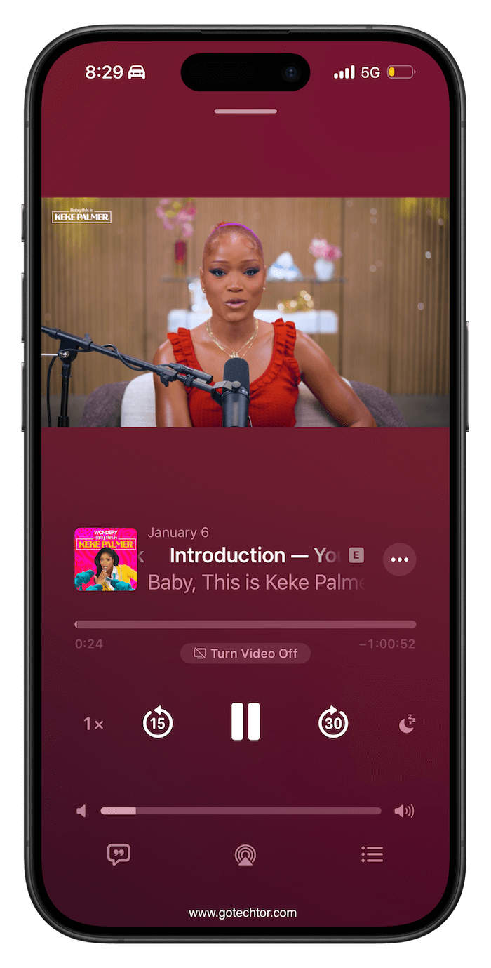 apple podcast video support ios 26.4 