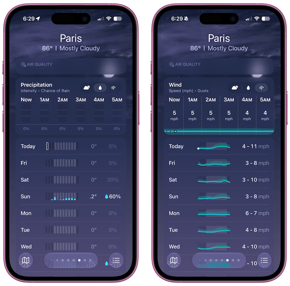 rain wind view maps ios 27